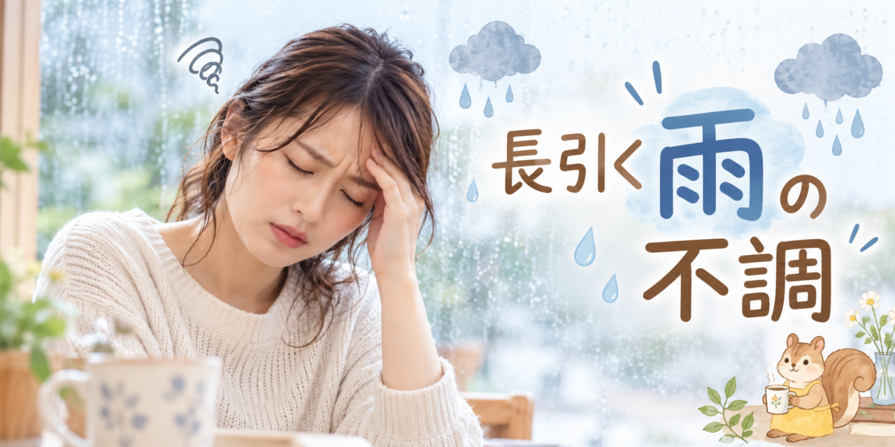 雨の日に体調が悪いのはなぜ？気圧・寒暖差・更年期と漢方のお話